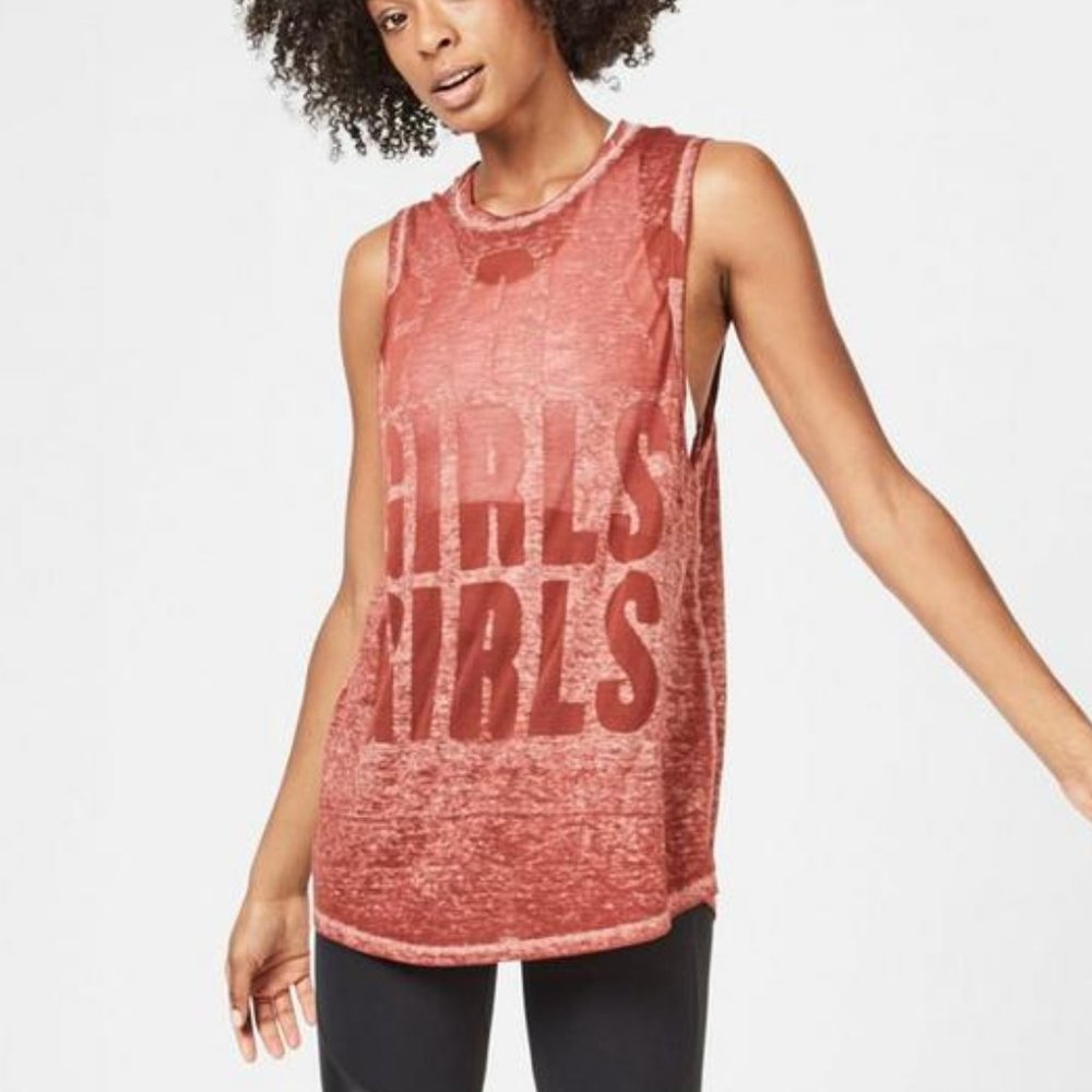 Sweaty Betty Flow Workout Tank rust